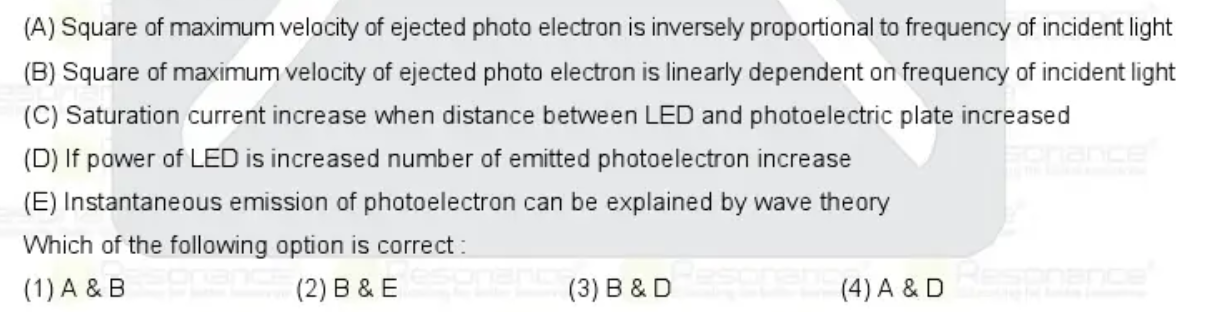 In photoelectric effect