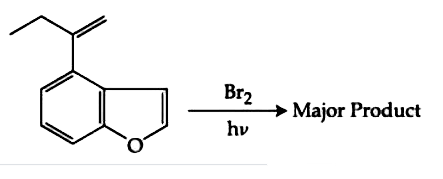 The major product of the following reaction contains  bromine atom(s)