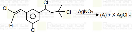 Number of moles of AgCl formed in the following reaction is