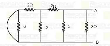 Find equivalent resistance of the circuit between A & B