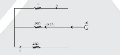 In the given circuit, find the best suitable value of R in ohms.