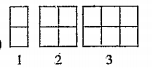 Let's observe the patterns fo match sticks and fill in the schart given below.