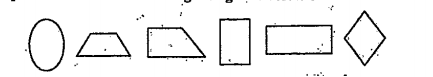 Identify the quadrilaterals from the gigures given below:-