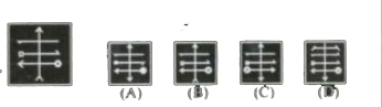 In each question a problem figure has been given on the left side and on the right side four answer figures (A), (B), (C) and (D) have been given. Find out that answer figure which is completely identical to the problem figure and encircle the number.