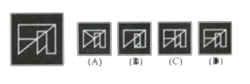 In each, one problem figure is given on the left side and on the right side four answer-figures (A), (B), (C) and (D) have been given. Find out the answer figure, which is completely similar to the problem figure and circle the number given below that figure.