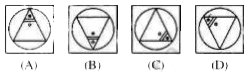 In questions, four figures (A), (B), (C) and (D) have been given in each question. Of these four figures, three figures are similar in some way and one figure is different. Select the figure which is different and indicate the correct letter below it.