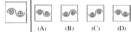 In questions a problem figure is given on the left hand side and four answer figures lettered (A), (B), (C) and (D) are given on the right-hand side. Select the answer figure which is exactly the same problem figure and indicate the letter below the correct answer figure.