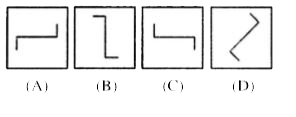 Four figures (A), (B), (C) and (D) have been given in each question. Of these four figures, three figures are similar in some way and one figure is different. Select the figure which is different and write your answer only in English letters (i.e., A, B, C and D) in the box against the number corresponding to the questions in the answer sheet.