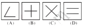 Four figures (A), (B), (C) and (D) have been given in each question. Of these four figures, three figures are similar in some way and one figure is different. Select the figure which is different and write your answer only in English letters (i.e., A, B, C and D) in the box against the number corresponding to the questions in the answer sheet.