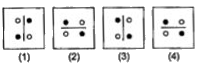 प्रत्येक  प्रश्न में चार आकृतियाँ (1),(2),(3)  तथा  (4)  दी गई है|  इन चार आकृतियों में से   तीन  आकृतियाँ  कुछ हद  तक  सृदश  है | तथा  एक अलग  अलग आकृति  को चुनकर, सही उत्तर   इगित कीजिए |