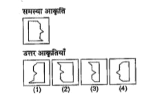 प्रश्नों में वर्ग का एक भाग समस्या आकृति के रूप में दिया गया है। तथा दी गई चार उत्तर आकृतियों में से कोई एक दूसरा भाग है। दी गई आकृतियों में से वह आकृति ढूंढिए जो वर्ग को पूर्ण बनाती है।