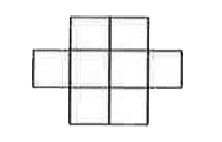 Six X's have to be placed in the squares of the figure below, such that each row contains atleast one X,      this can be done in