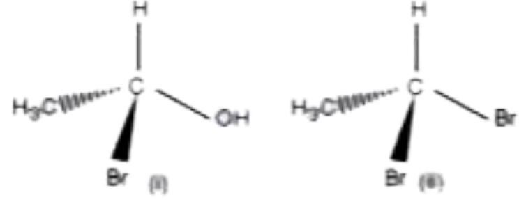 Identify chiral and achiral molecules in each of the following pairs of compounds.