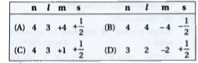 Which  one is  correct for electron  in 4f  orbital