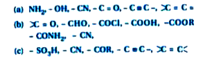 Arrange the following in decreasing order of priority for functional group of organic compound?
