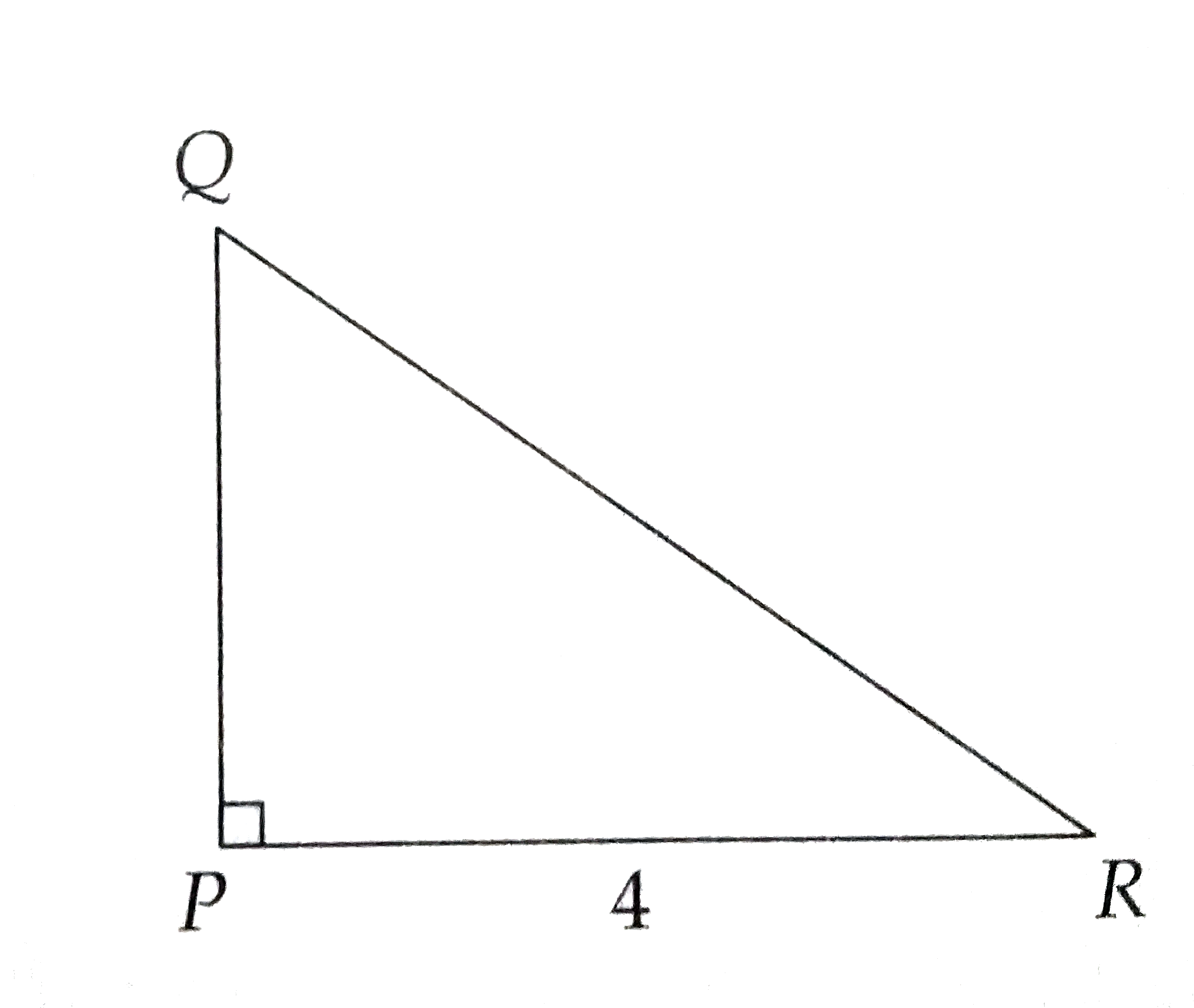The measure of angle angle QPR is 90 degrees, and the area of triangle PQR is 6. If triangle PQR is rotated 360^(@) about side  PR, what is the total surface area of the resulting solid ?