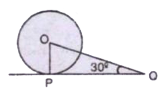 प्रश्न 11 के चित्र में यदि anglePOQ = 50^(@)  तो angleOQP का मान...... होगा ?