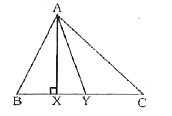 triangleABC  में, AX तथा AY माध्यिका हैं। AB^( 2) + AC^( 2)  का मान ज्ञात करें ?