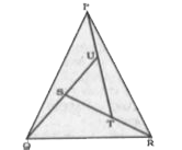 दी गई आकृति में त्रिभुज STU में ST=8 सेमी, TU= 9 सेमी तथा SU= 12 सेमी है। QU= 24 सेमी SR = 32 सेमी तथा PT= 27 सेमी हैं। त्रिभुज PQU के क्षेत्रफल तथा त्रिभुज PTR के क्षेत्रफल से क्या अनुपात है?