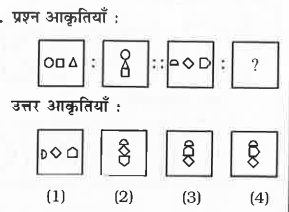 उत्तर  - आकृतियों  में  से  संबंधित   को चुनिये  ।      प्रश्न  आकृतियाँ :