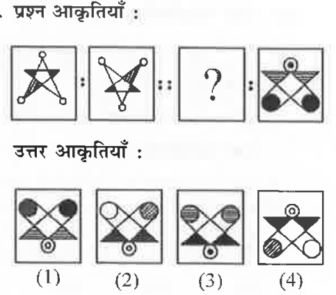 उत्तर  - आकृतियों  में   से  संबंधित  आकृति  को चुनिये  ।