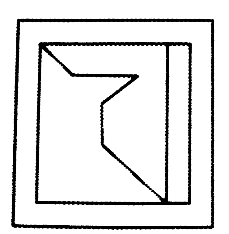 दी गई उत्तर आकृतियों  में से उस उत्तर आकृति को चुनिए जिसमे प्रश्न आकृति निहित है ।    प्रश्न आकृति :