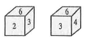 Two positions of a cube are given. Based on them find out which number is found opposite number 4 In a given cube?