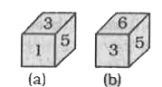 Two positions of the same dice are shown. Select the number that will be on the face opposite to the one showing the number is 6 .