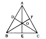 In the given figure, O is the in centre of triangle ABC. If (AO)/(OE) = 5/4 and (CO)/(OD) = 3/2, what is the value of (BO)/(OF) ?