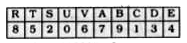 If the given letters are represented by the numerals below them      then , 408927 = ?