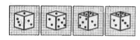 Four different views of a cube/ dice are given as viewed from different angles. Find out the number of dots on the face opposite to the face with one dot.