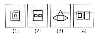 Choose from the following diagrams (1), (2), (3) and (4) the one that illustrates the relationship among three given classes : North America, United States of America, New York.