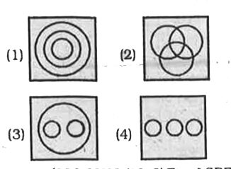 Identify the diagram  that  best represents the relationship among the given classes.    Sweets , laddoo , Jalebi.