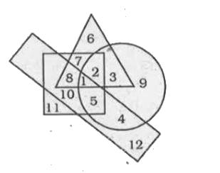 In the above figure, the circle stands for employed, the square stands for social worker, the triangle stands for illiterate and the rectangle stands for truthful. Study the figure and answer the questions which region represents literate, employed people who are neither truthful nor social worker.