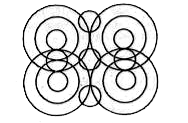 Find out the number of circles in the given figure :