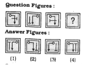 In the following questions find the missing figure of the series from the given answer figures.