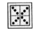 A square sheet of paper has been folded twice and punched and then unfolded. The pattern of holes on the sheet of paper has been shown as in the question figure. Find out the punched hole pattern when the question figure is folded twice.