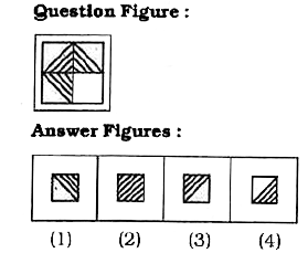 Which answer figure will complete the pattern in the question  figure?