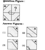 Which answer figure will complete the pattern in the question figure ?