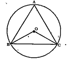 O is center of a triangle triangleABC and angleABC is 60^@, then angleBOC is :