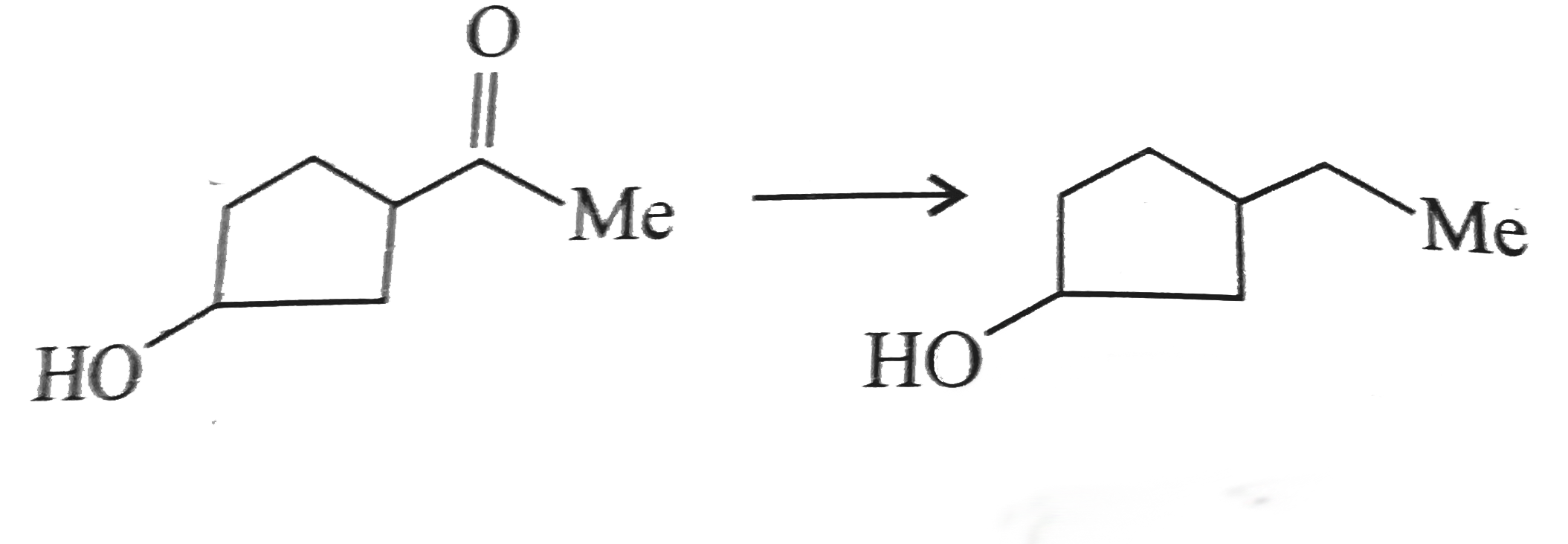 The appropriate reagent for the following transformation is: