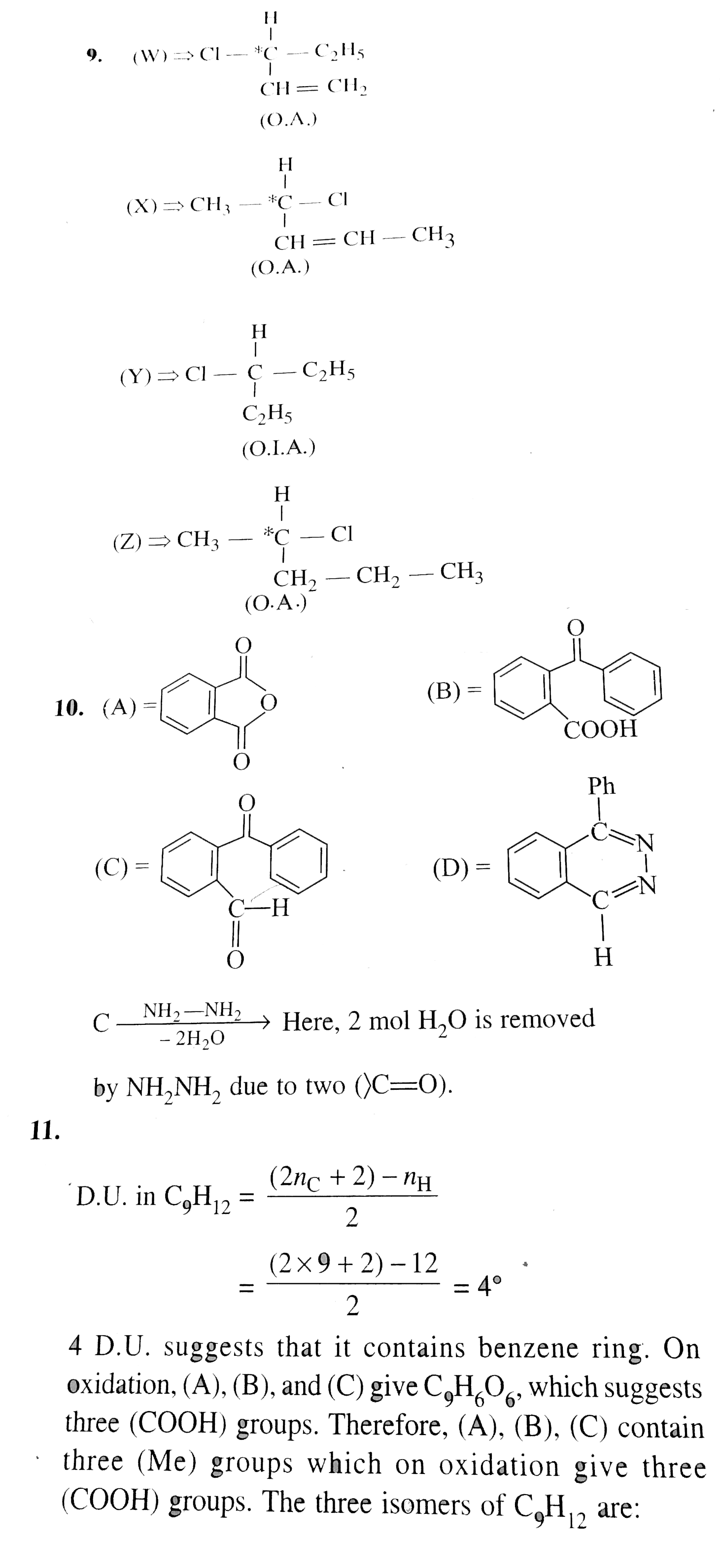 An Organic Compound A C 8 H 4 O 3 In Dry Benzene In The Pr