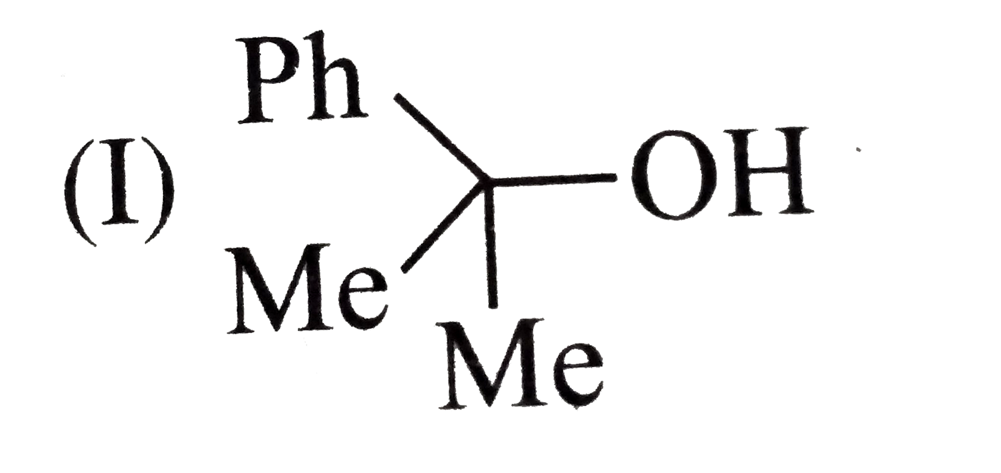 Synthesies the following alcohols by using:   a.  Grignard reagent (G.R.)   b.  Not using G.R. (any other method).   (I)    (II)     (III)   (IV)     (V)