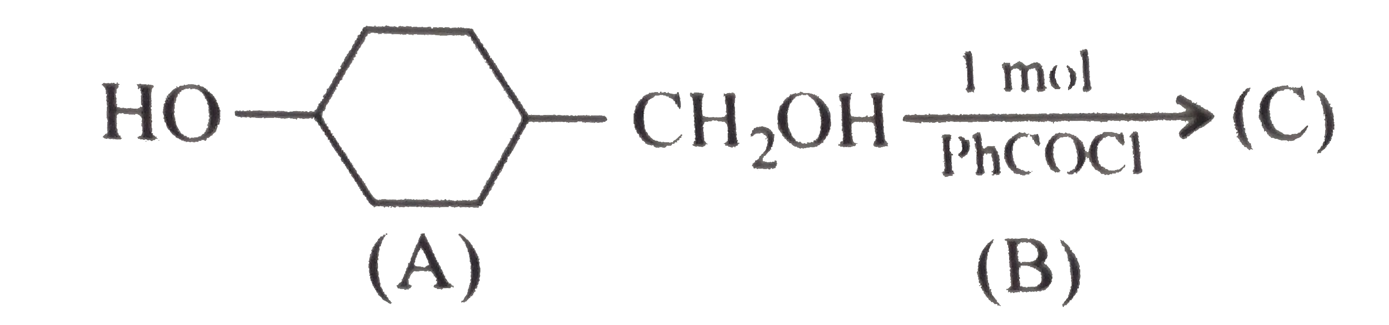 The major product ( C) in the reaction is :   .
