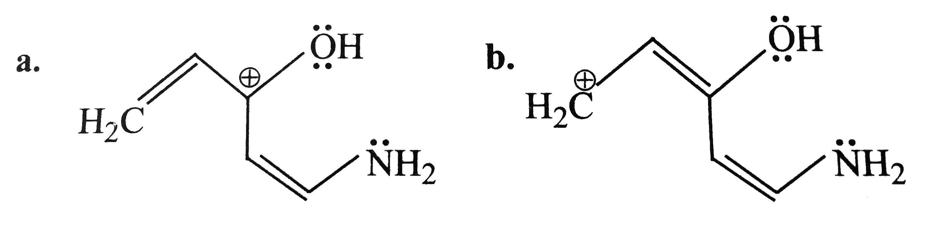 Which of the following is the most stable resonance structure       .