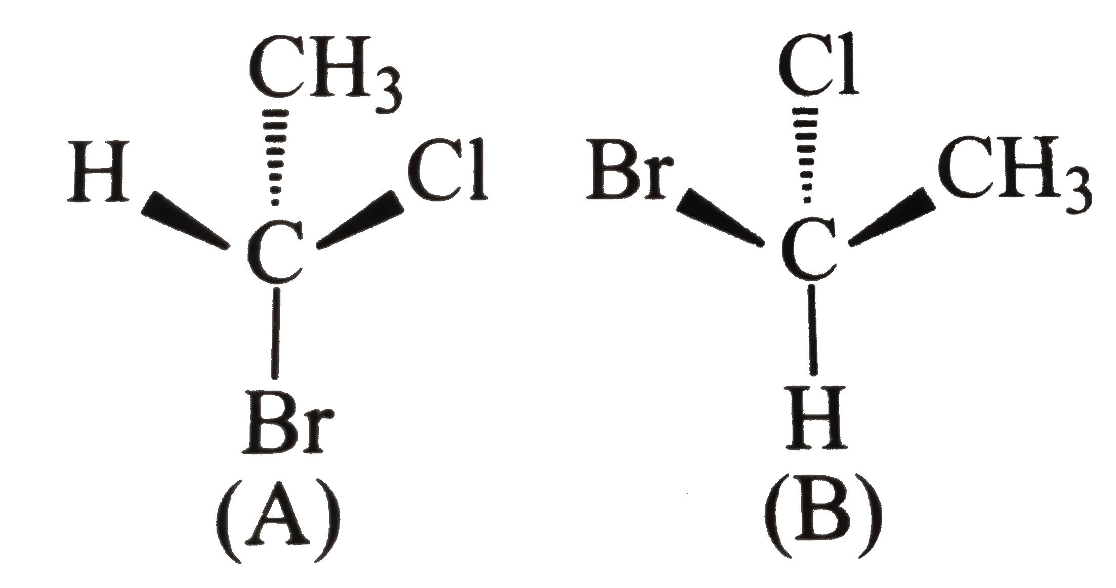 Consider the following pair of structrue and tell whether they represent enantiomer or two molecules of the same compound in different oreintation.