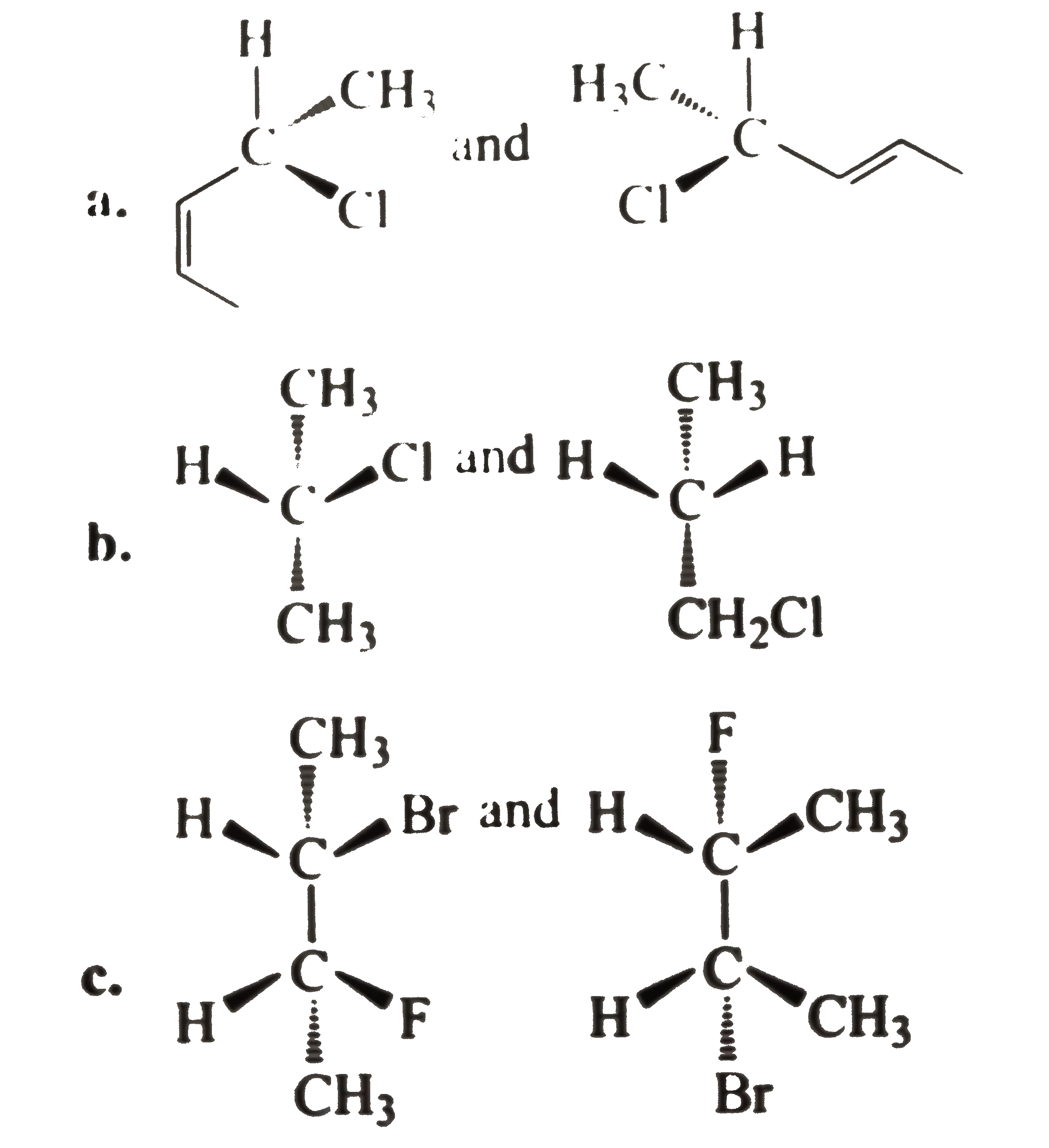Consider the following pairs of structrue. Identify the relationship between them by describing them as presenting enantiomers, diastereomers, consitutional isomers, or two molecule of the same compound.