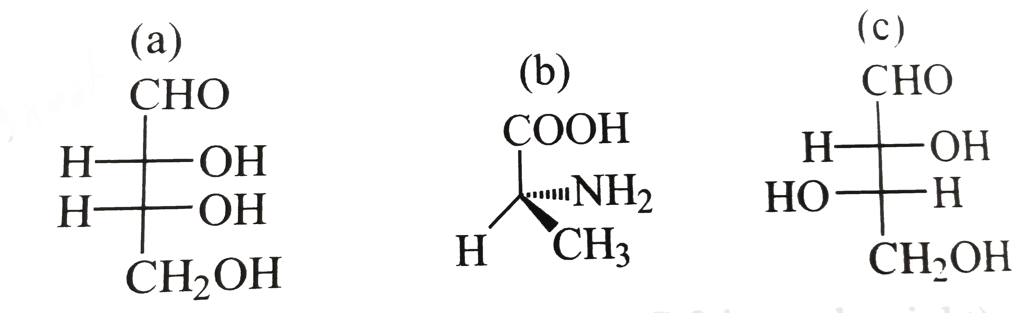 Specify the configuration of following compounds in D of L.