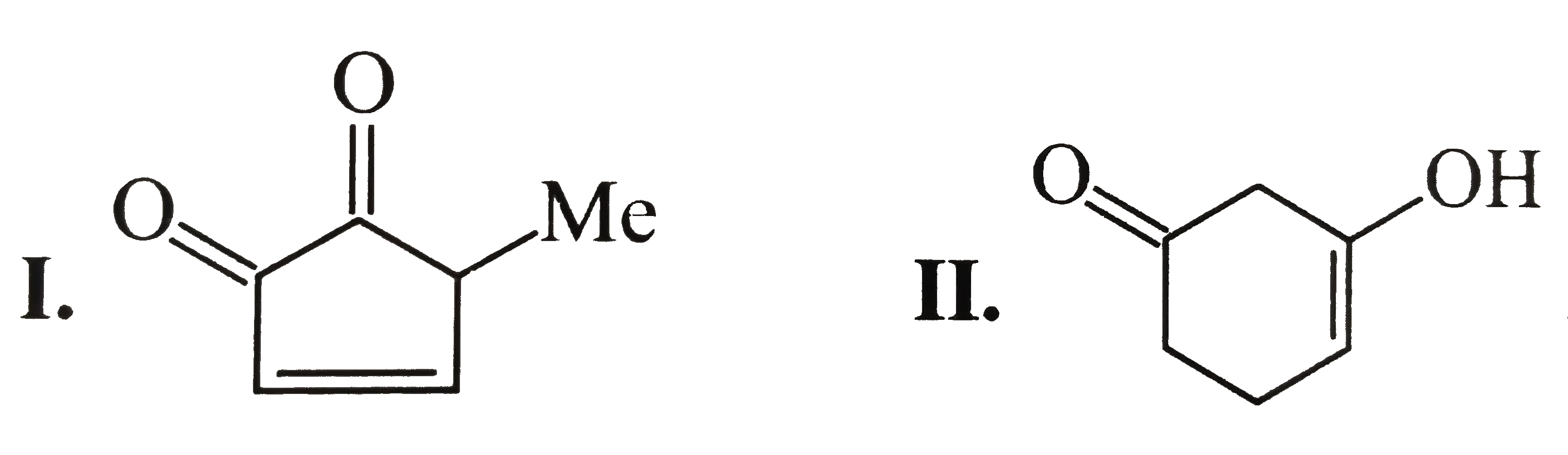 Write the stable tautomer form the following: