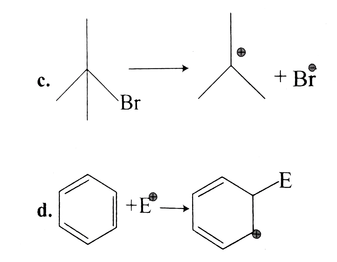 For the following bond cleavages, use curved-arrow to show the electron flow and classify each as homolysis or heterolysis. Identify intermediate products as free radical, carbocation, and carbanion.   (a) CH3O - OCH3 rarr CH3 dot O+ dot O CH3   .